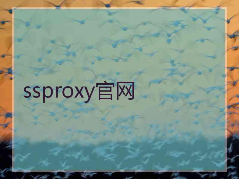 ssproxy官网